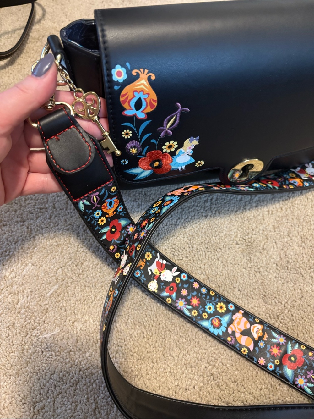 Loungefly Alice in Wonderland Crossbody - Picture 6 of 7